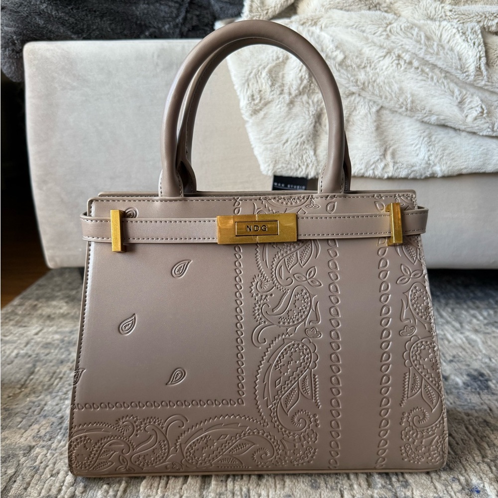 NDG Paris Taupe Paisley Purse